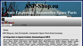 What Asp-shop.eu website looked like in 2018 (5 years ago)