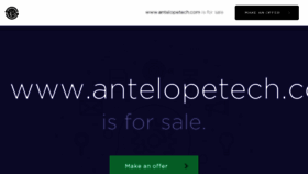 What Antelopetech.com website looked like in 2018 (5 years ago)