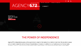 What Agency672.com website looked like in 2018 (5 years ago)