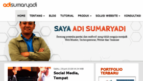 What Adisumaryadi.com website looked like in 2018 (5 years ago)