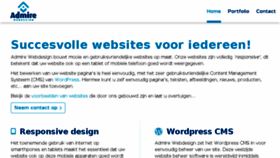 What Admire.nl website looked like in 2018 (5 years ago)