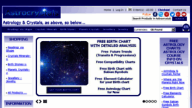 What Astrocrystals.com website looked like in 2018 (5 years ago)