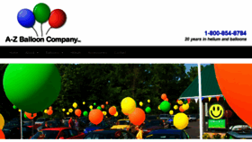 What A-zballoonsupplies.com website looked like in 2018 (5 years ago)
