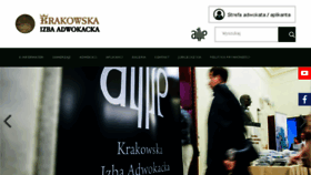 What Adwokatura.krakow.pl website looked like in 2018 (5 years ago)