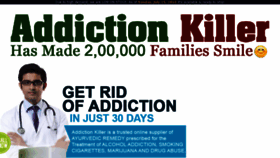 What Addictionkiller.co.in website looked like in 2018 (5 years ago)