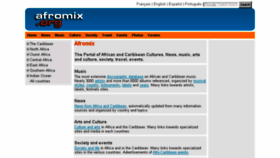 What Afromix.org website looked like in 2018 (5 years ago)