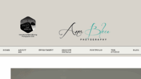 What Anableuphotography.com website looked like in 2018 (5 years ago)