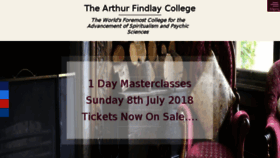 What Arthurfindlaycollege.org website looked like in 2018 (6 years ago)