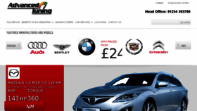 What Advanced-tuning.co.uk website looked like in 2018 (5 years ago)