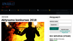 What Apkaba.lt website looked like in 2018 (5 years ago)