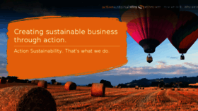 What Actionsustainability.com website looked like in 2018 (5 years ago)