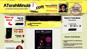 What Atorahminute.com website looked like in 2018 (5 years ago)