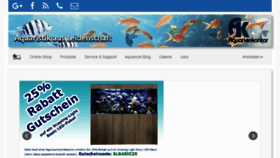 What Aquarienkontor.de website looked like in 2018 (5 years ago)