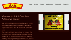 What Aacompleteautomotive.com website looked like in 2018 (5 years ago)