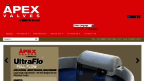 What Apexvalves.co.nz website looked like in 2018 (5 years ago)