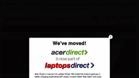 What Acerdirect.co.uk website looked like in 2018 (5 years ago)