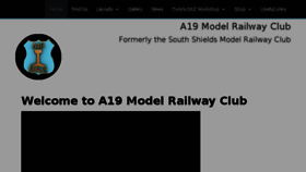 What A19modelrailwayclub.org website looked like in 2018 (5 years ago)