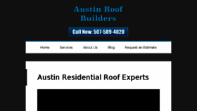 What Austinroofbuilders.com website looked like in 2018 (5 years ago)