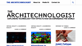 What Architechnologist.com website looked like in 2018 (5 years ago)