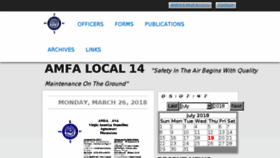What Amfa14.org website looked like in 2018 (5 years ago)