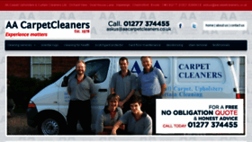 What Aacarpetcleaners.co.uk website looked like in 2018 (5 years ago)