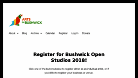 What Artsinbushwick.org website looked like in 2018 (5 years ago)