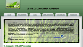 What Avenir-bio.fr website looked like in 2018 (5 years ago)
