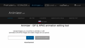 What Animizer.net website looked like in 2018 (5 years ago)