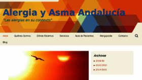 What Alergiayasma.es website looked like in 2018 (5 years ago)