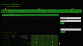 What Americanfootballgames.net website looked like in 2018 (5 years ago)