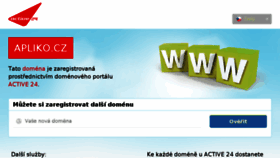 What Apliko.cz website looked like in 2018 (5 years ago)