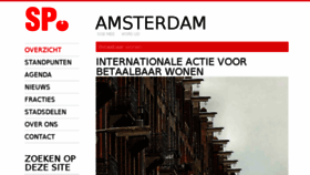 What Amsterdam.sp.nl website looked like in 2018 (5 years ago)