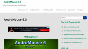 What Andromouse.com website looked like in 2018 (5 years ago)