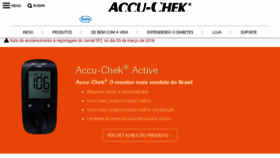 What Accu-chek.com.br website looked like in 2018 (5 years ago)