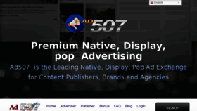 What Ad507.com website looked like in 2018 (5 years ago)