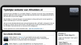 What Afmelden.nl website looked like in 2018 (5 years ago)