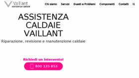 What Assistenza-caldaievaillant.it website looked like in 2018 (5 years ago)