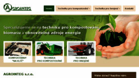 What Agrointeg.cz website looked like in 2018 (5 years ago)