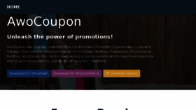 What Awocoupon.com website looked like in 2018 (5 years ago)