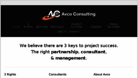 What Avcoconsulting.com website looked like in 2018 (5 years ago)