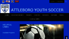 What Attleborosoccer.com website looked like in 2018 (5 years ago)