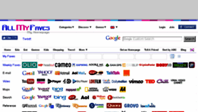 What Allmyfaves.co.uk website looked like in 2018 (8 years ago)