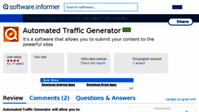 What Automated-traffic-generator.software.informer.com website looked like in 2018 (5 years ago)