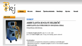 What Ambulanta-koglot-jelercic.si website looked like in 2018 (5 years ago)