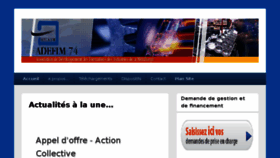 What Adefim74.com website looked like in 2018 (7 years ago)