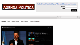 What Agendapolitica.com website looked like in 2018 (5 years ago)