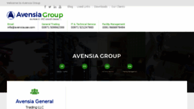 What Avensiauae.com website looked like in 2018 (5 years ago)