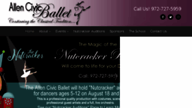 What Allencivicballet.org website looked like in 2018 (5 years ago)