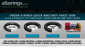 What Allorings.com website looked like in 2018 (5 years ago)
