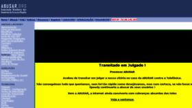 What Abusar.org.br website looked like in 2018 (5 years ago)